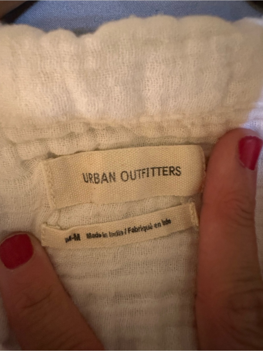 Urban Outfitters White Textured Gauze Top - Picture 6 of 9